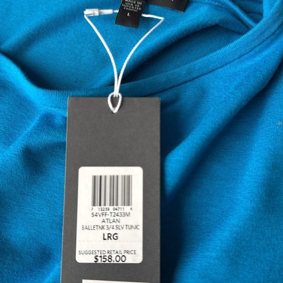 New with tags Eileen Fisher blue tunic size L - Picture 11 of 11